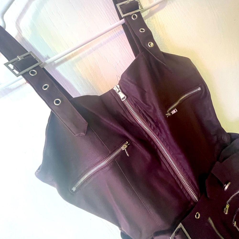 Small, FashionNova, Burgundy Jumpsuit